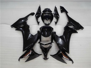 2008-2010 Glossy Black Kawasaki ZX10R Motorcycle Fairing Kit UK Stores