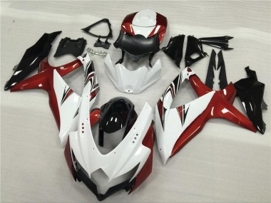 2008-2010 White Red Black Suzuki GSXR 600/750 Motor Fairings UK Stores