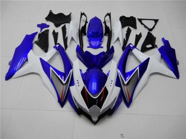 2008-2010 White Blue Suzuki GSXR 600/750 Motorbike Fairings UK Stores