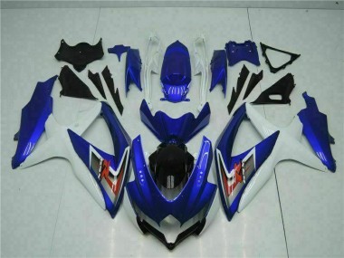 2008-2010 Blue White Suzuki GSXR 600/750 Motorcycle Fairings UK Stores