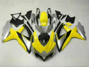 2008-2010 Yellow Suzuki GSXR 600/750 Replacement Motorcycle Fairings UK Stores