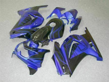 2008-2012 Black Blue Kawasaki EX250 Bike Fairing Kit UK Stores