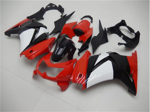 2008-2012 Red Black White Kawasaki EX250 Motorcycle Fairings UK Stores