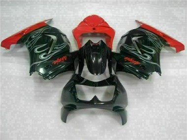 2008-2012 Black Red Ninja Kawasaki EX250 Motorcycle Fairing UK Stores