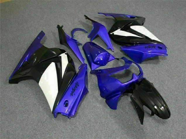 2008-2012 Blue White Black Ninja Kawasaki EX250 Motorbike Fairing UK Stores