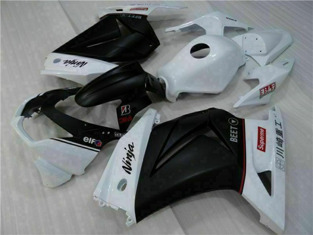 2008-2012 White Black Ninja Kawasaki EX250 Motorbike Fairings UK Stores