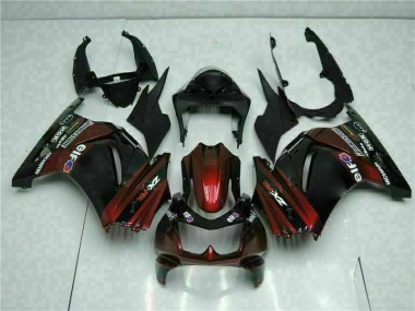 2008-2012 Black Kawasaki EX250 Bike Fairing Kit UK Stores