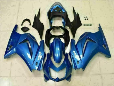 2008-2012 Blue Black White Ninja Kawasaki EX250 Moto Fairings UK Stores