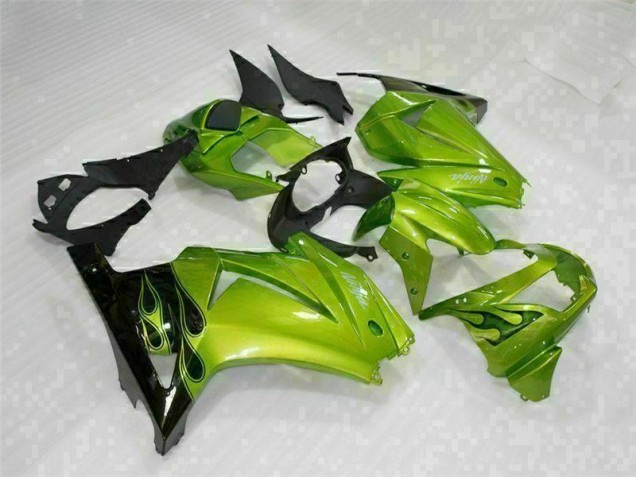 2008-2012 Green Black Kawasaki EX250 Motorcyle Fairings UK Stores