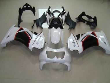 2008-2012 Pearl White Black Kawasaki ZX250R Motorcyle Fairings UK Stores