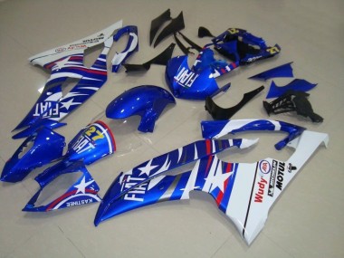 2008-2016 Blue White Fiat 27 Red Wudy Yamaha YZF R6 Motorcycle Fairings Kits UK Stores