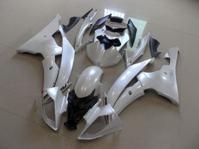 2008-2016 Pearl White Yamaha YZF R6 Replacement Fairings UK Stores