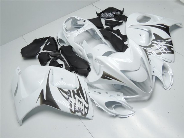 2008-2019 White Suzuki GSXR 1300 Hayabusa Replacement Motorcycle Fairings UK Stores