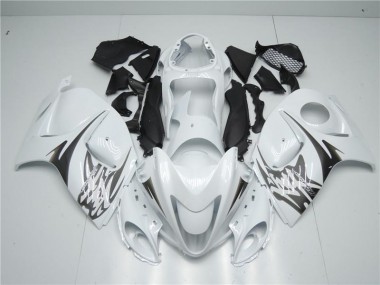 2008-2019 White Suzuki GSXR 1300 Hayabusa Replacement Motorcycle Fairings UK Stores