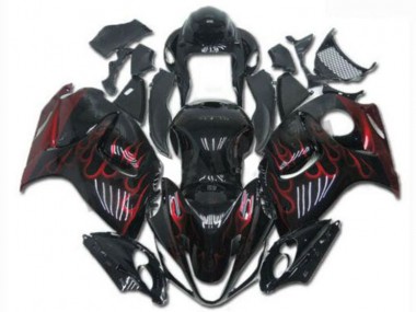 2008-2019 Black Red Suzuki Hayabusa GSXR1300 Motorcylce Fairings UK Stores