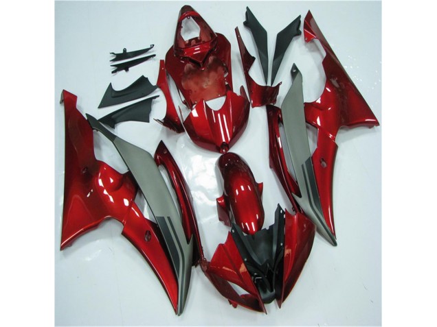 2008-2016 Red Grey Yamaha YZF R6 Motorcycle Fairings Kits UK Stores