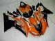 2008-2016 Orange Black Yamaha YZF R6 Motorcycle Fairings Kit UK Stores