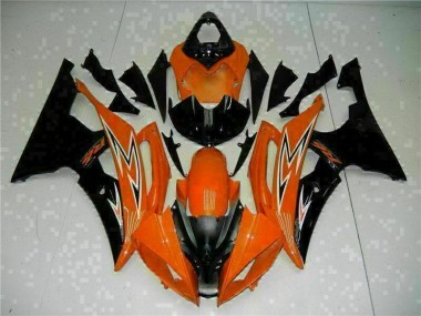 2008-2016 Orange Black Yamaha YZF R6 Motorcycle Fairings Kit UK Stores