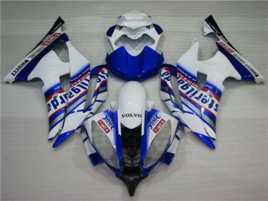 2008-2016 White Blue Sterilgarda Volvo Yamaha YZF R6 Motorcycle Fairing UK Stores