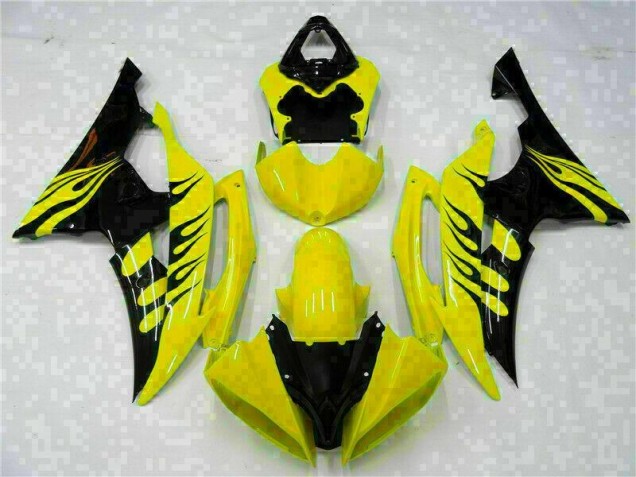 2008-2016 Yellow Yamaha YZF R6 Replacement Motorcycle Fairings UK Stores