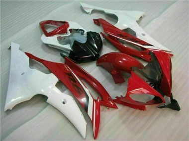 2008-2016 Red White Yamaha YZF R6 Motorbike Fairing Kits UK Stores