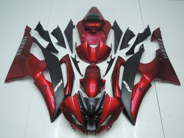 2008-2016 Candy Red and Black Yamaha YZF R6 Bike Fairings UK Stores