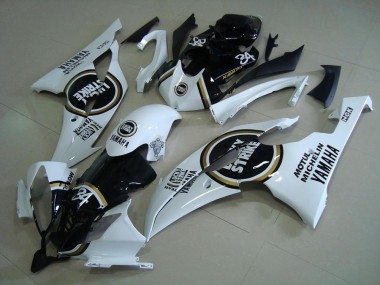 2008-2016 Black Lucky Strike Yamaha YZF R6 Motor Bike Fairings UK Stores