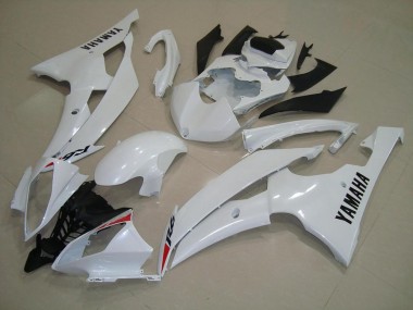 2008-2016 Pearl White Yamaha YZF R6 Motorbike Fairing Kits UK Stores