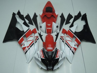 2008-2016 Red White Black Yamaha YZF R6 Replacement Motorcycle Fairings UK Stores