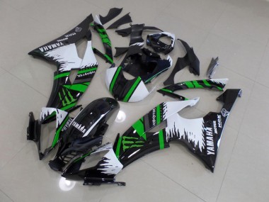 2008-2016 Special White Green Monster Yamaha YZF R6 Motorbike Fairing Kits UK Stores