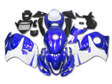 2008-2019 Blue White Suzuki GSXR 1300 Hayabusa Motorcycle Replacement Fairings UK Stores