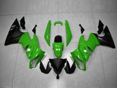 2009-2011 Green Black Kawasaki EX650 Motor Bike Fairings UK Stores