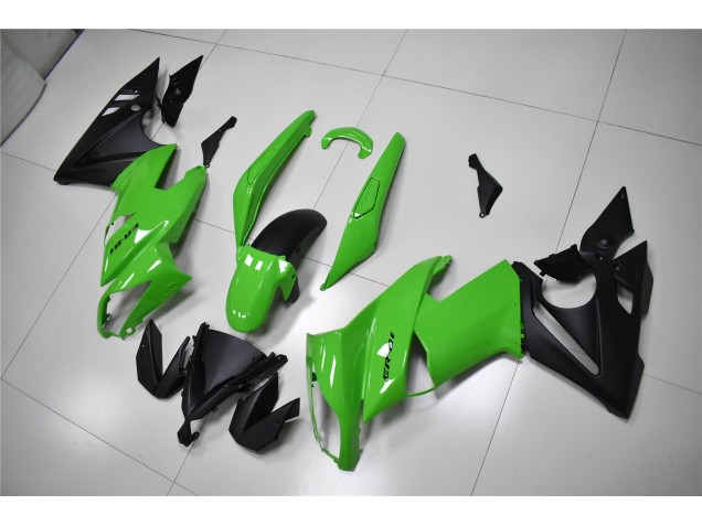 2009-2011 Green Black Kawasaki EX650 Replacement Motorcycle Fairings UK Stores