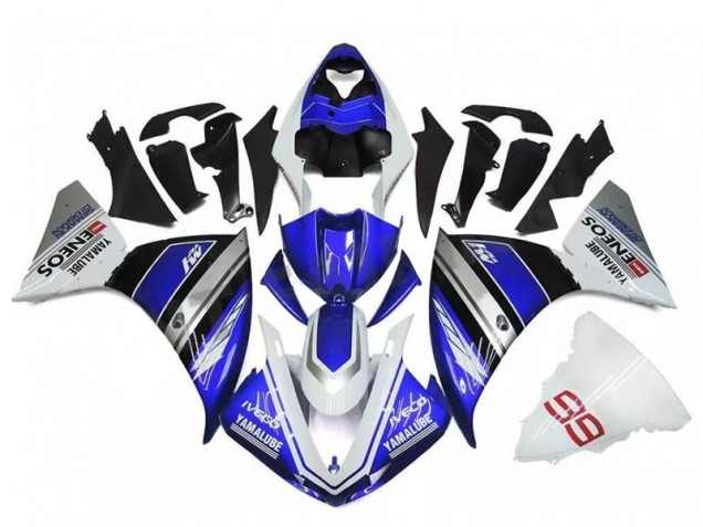 2009-2011 White Blue Silver Yamaha YZF R1 Bike Fairings UK Stores