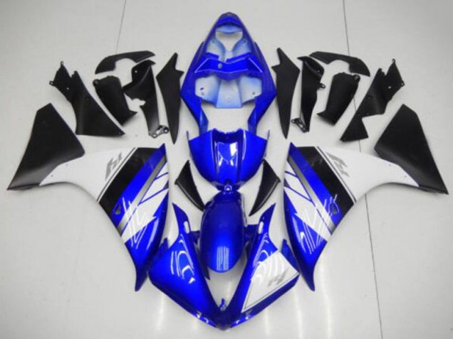 2009-2011 Blue White Black Yamaha YZF R1 Bike Fairing UK Stores