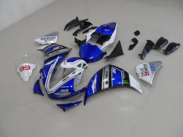 2009-2011 Blue White Yamaha YZF R1 Bike Fairing Kit UK Stores