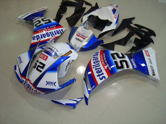 2009-2011 White Black Sterilgarda Yamaha YZF R1 Motorbike Fairing UK Stores