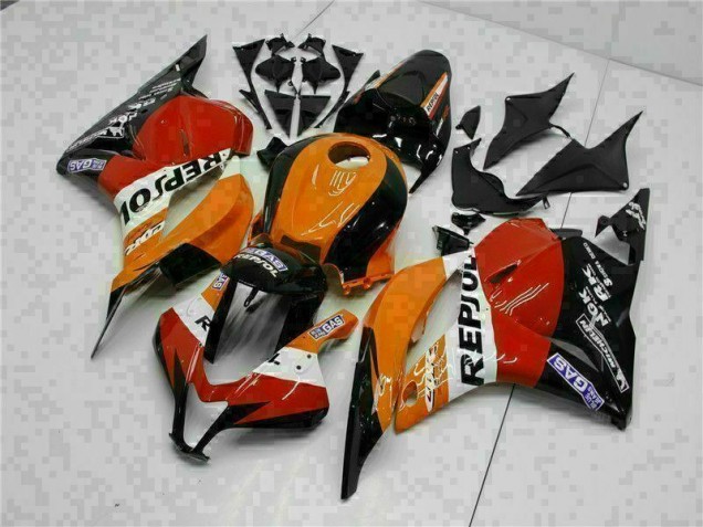 2009-2012 Orange Repsol Honda CBR600RR Motor Fairings UK Stores