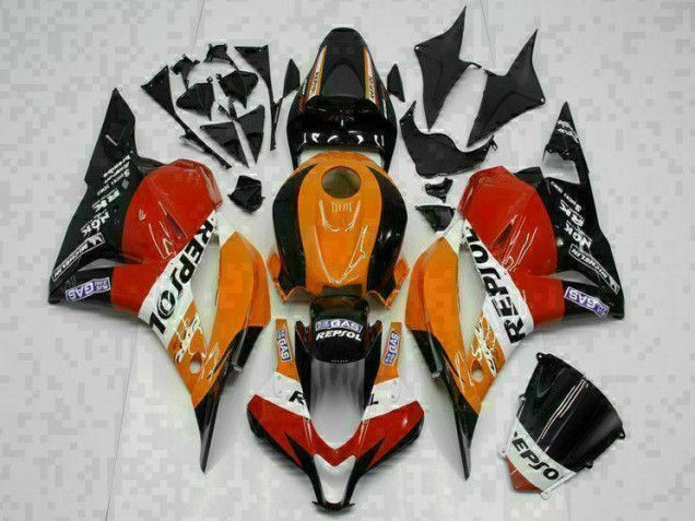 2009-2012 Orange Repsol Honda CBR600RR Motor Fairings UK Stores