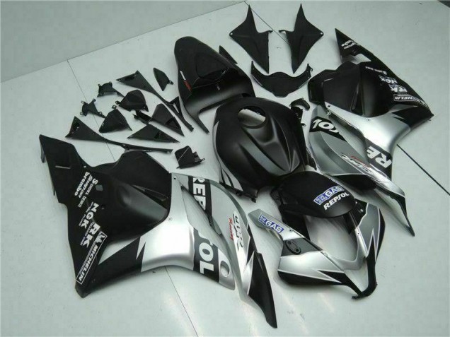 2009-2012 Black Silver Repsol Honda CBR600RR Motorcycle Fairings Kits UK Stores