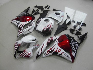 2009-2012 Red Black Flame Honda CBR600RR Motor Bike Fairings UK Stores