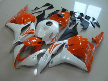 2009-2012 Orange Pearl White Honda CBR600RR Motorcycle Replacement Fairings UK Stores