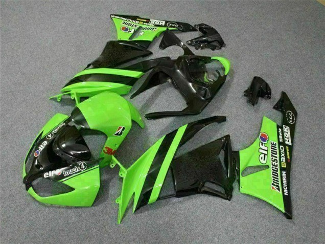 2009-2012 Black Green 3M Touch4 Kawasaki ZX6R Motorbike Fairing UK Stores