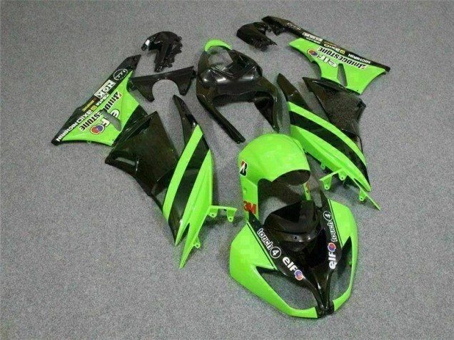 2009-2012 Black Green 3M Touch4 Kawasaki ZX6R Motorbike Fairing UK Stores