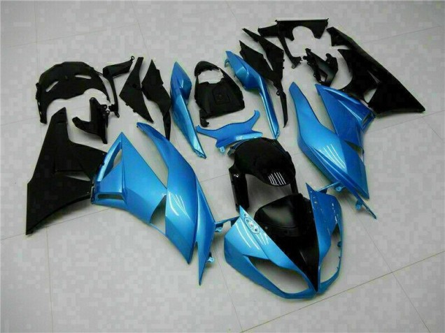 2009-2012 Blue Black Kawasaki ZX6R Motorcyle Fairings UK Stores