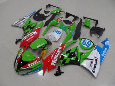 2009-2012 Motocard Kawasaki ZX6R Motorcycle Fairings Kits UK Stores