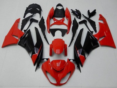 2009-2012 Red Black Kawasaki ZX6R Bike Fairings UK Stores