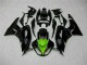 2009-2012 Black Green Kawasaki ZX6R Moto Fairings UK Stores