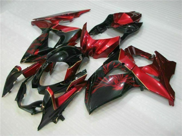 2009-2016 Red Flame Black Suzuki GSXR1000 Motorcycle Replacement Fairings UK Stores