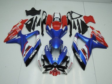 2009-2016 Blue and Red Suzuki GSXR 1000 K9 Motorbike Fairing UK Stores